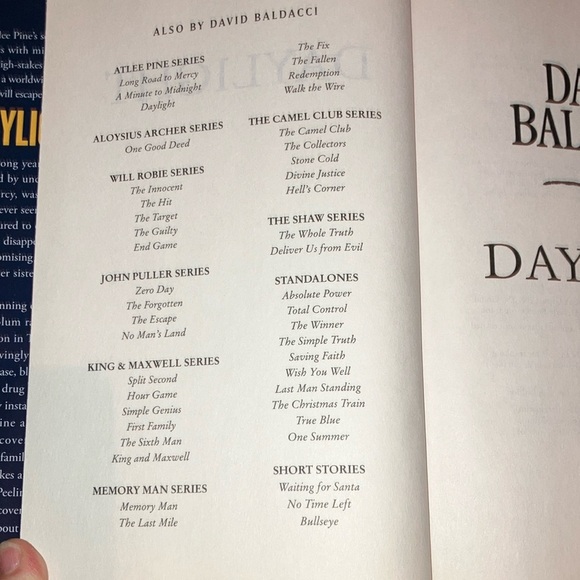 David Baldacci 'Daylight' Hardcover Book - Picture 8 of 15